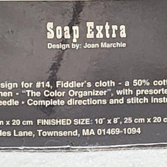 BATH SOAP EXTRA #04051 By Joan Marchie Counted Cross Stitch Kit 10"x8" - Picture 3 of 5